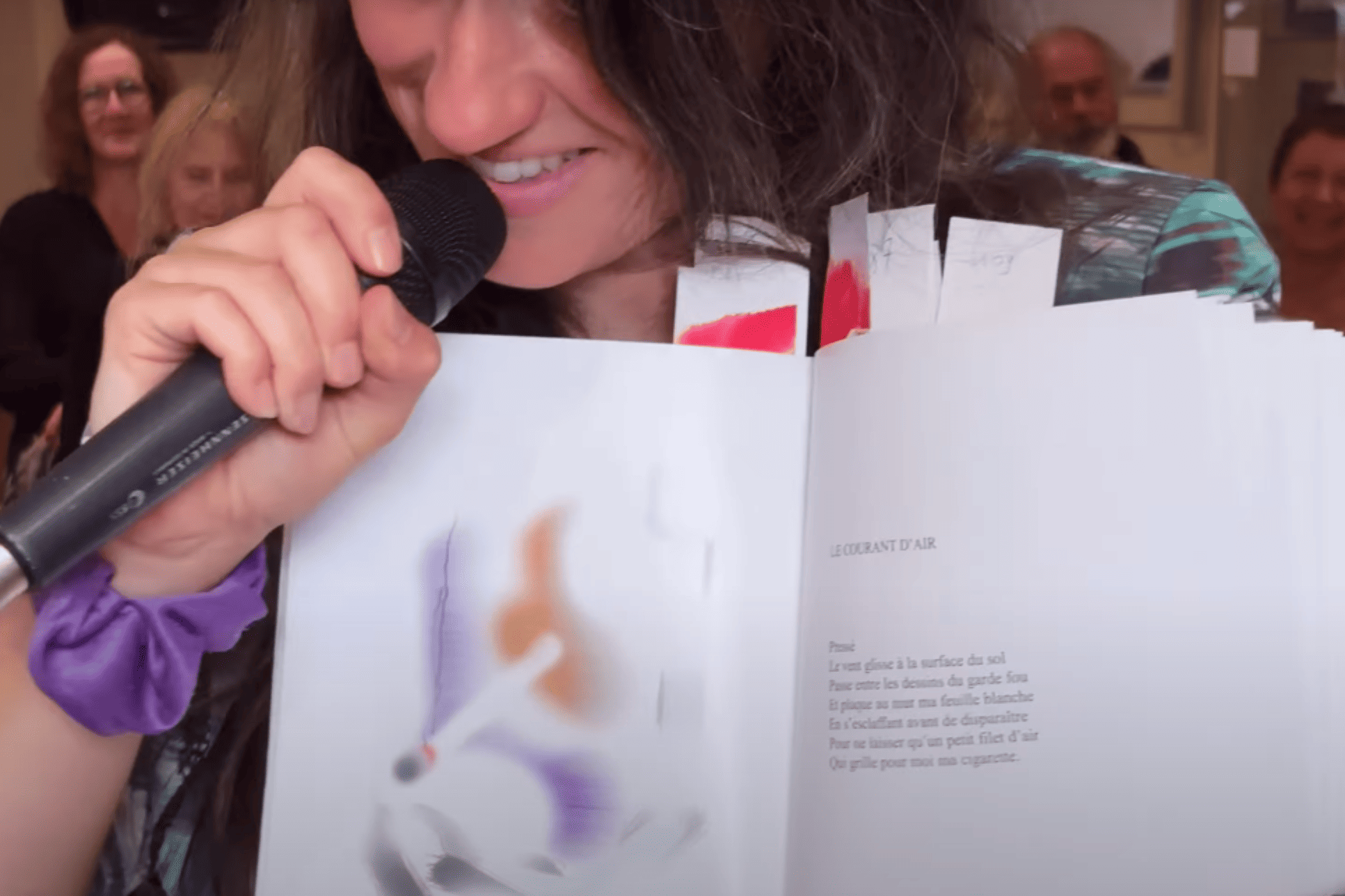 Photo d'un livre "le courant d'air" pendant Les Livres Enchantés